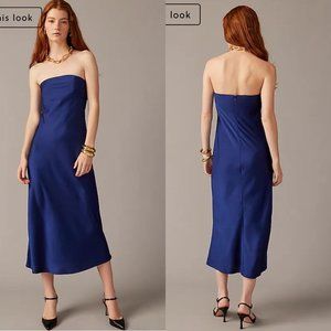 NWT J.Crew Collection Strapless Gwyneth Slip Dress, Dark Evening, Size 20